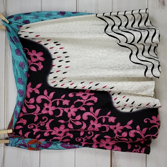 Darn Good Yarn Sari Silk Wrap Skirt Tea Regular - Picture 6 of 16